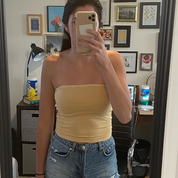 American Eagle Outfitters Tops - Yellow Tube Top